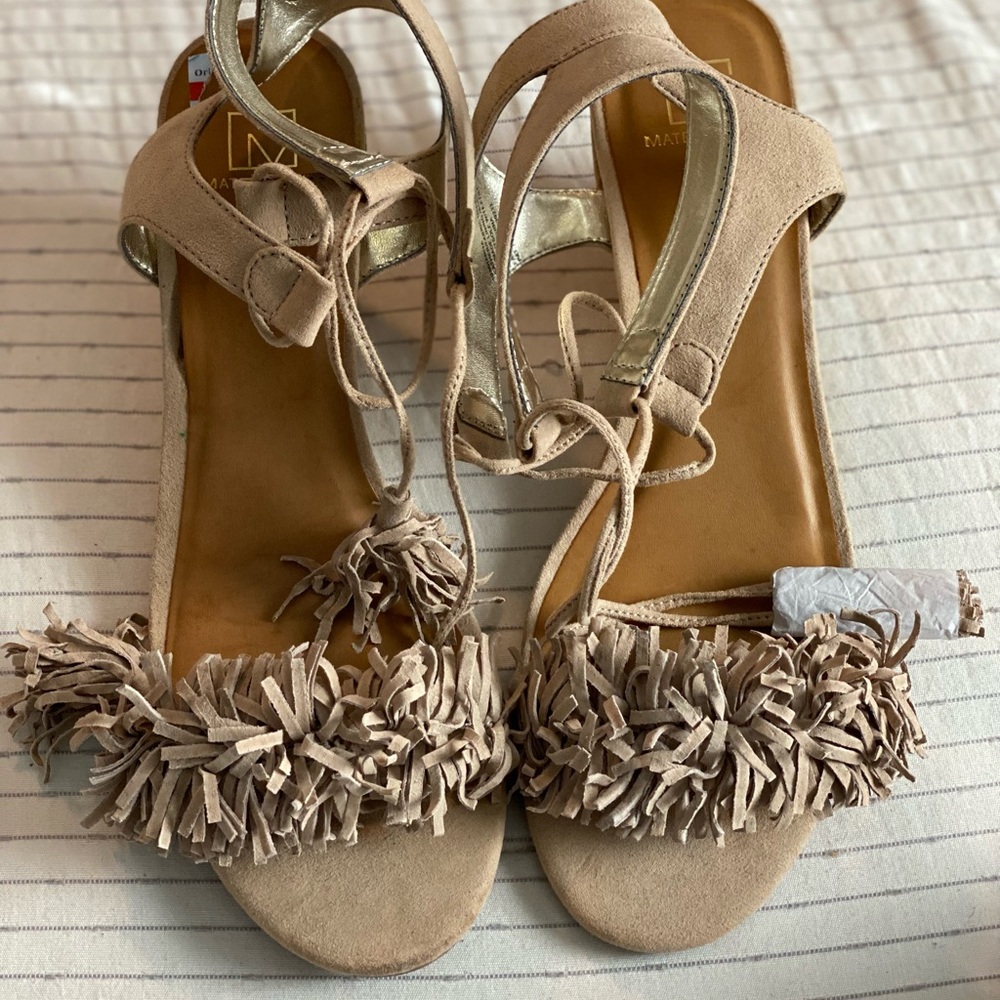 Material Girl heels in Tan